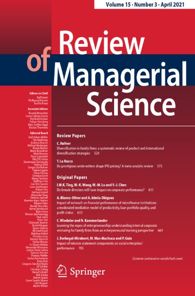 Review of Managerial Science 3/2021