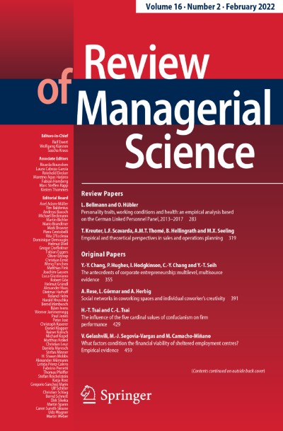 Review of Managerial Science 2/2022
