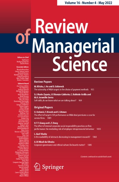 Review of Managerial Science 4/2022