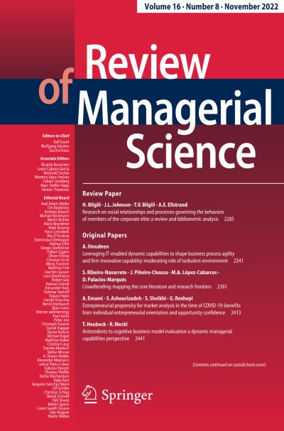 Review of Managerial Science 8/2022