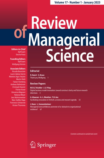 Review of Managerial Science 1/2023