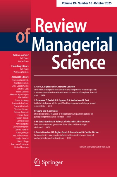 Review of Managerial Science 10/2025