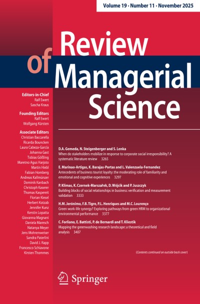 Review of Managerial Science 11/2025