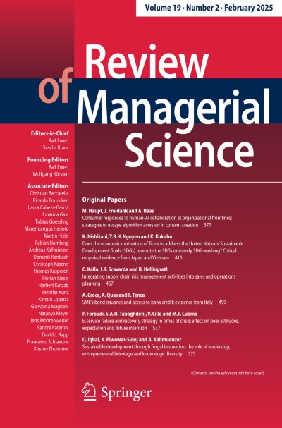 Review of Managerial Science 2/2025