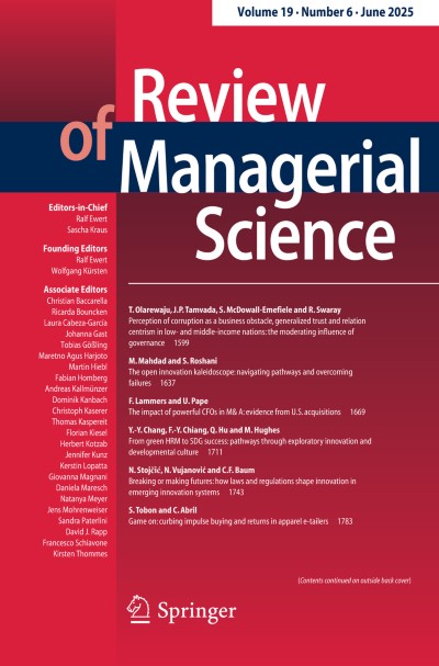 Review of Managerial Science 6/2025