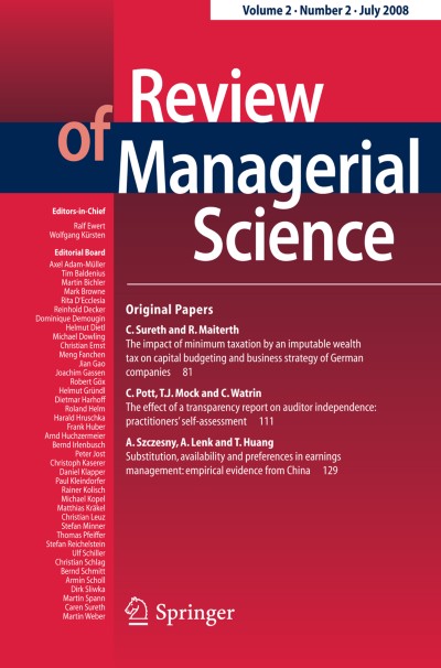 Review of Managerial Science 2/2008