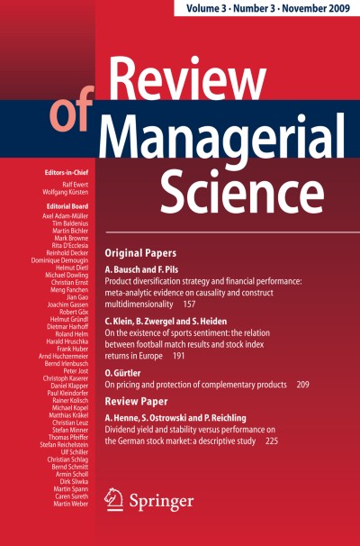 Review of Managerial Science 3/2009