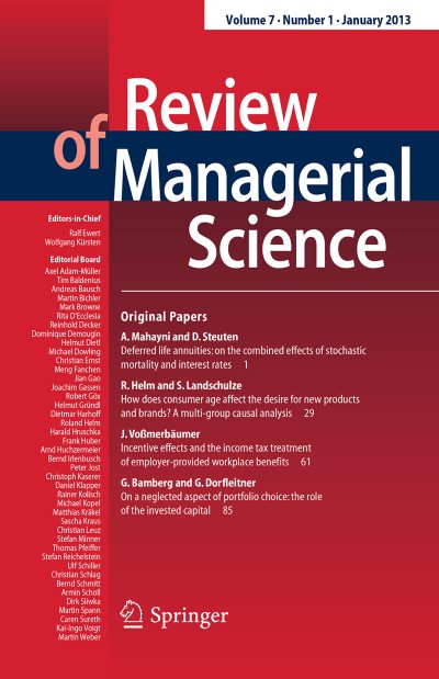 Review of Managerial Science 1/2013