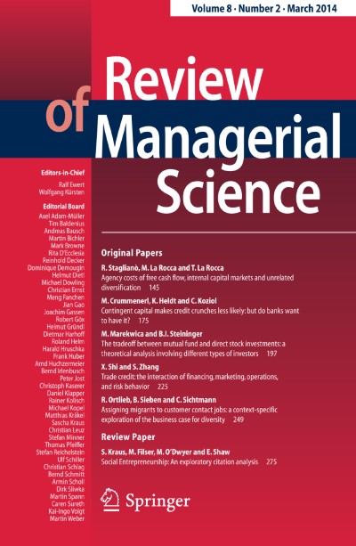 Review of Managerial Science 2/2014