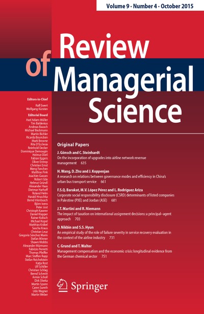 Review of Managerial Science 4/2015