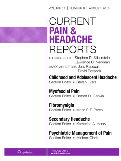 Current Pain and Headache Reports