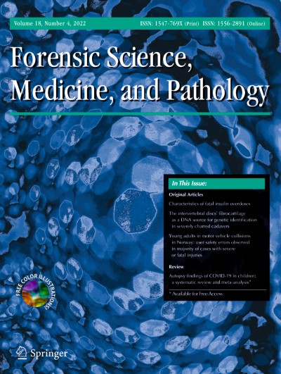 Forensic Science, Medicine and Pathology 4/2022