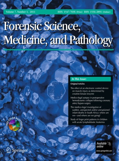 Forensic Science, Medicine, and Pathology 1/2011