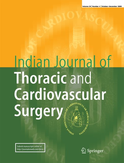 Indian Journal of Thoracic and Cardiovascular Surgery 4/2009