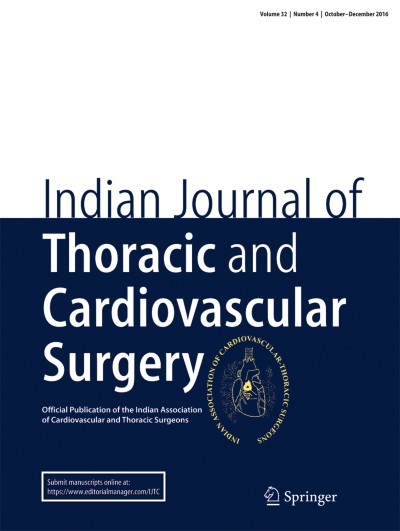 Indian Journal of Thoracic and Cardiovascular Surgery 4/2016