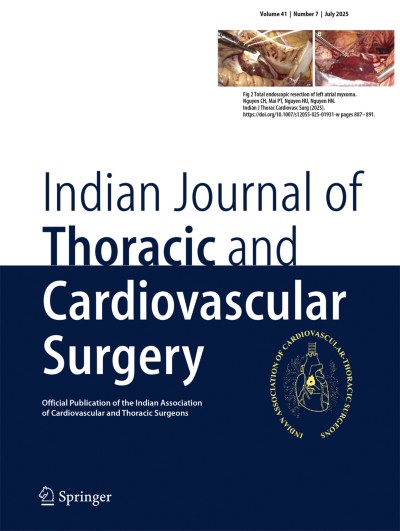 Indian Journal of Thoracic and Cardiovascular Surgery 7/2025