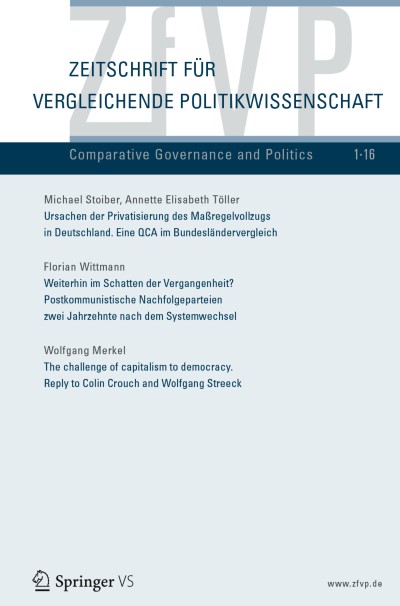 Zeitschrift für Vergleichende Politikwissenschaft 1/2016