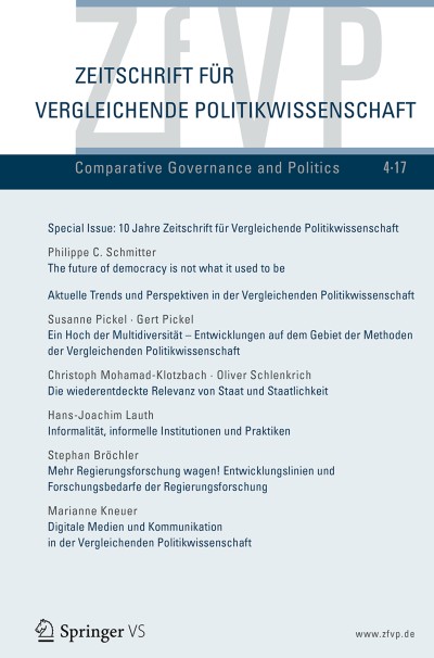 Zeitschrift für Vergleichende Politikwissenschaft 4/2017