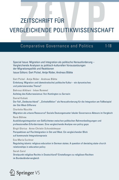 Zeitschrift für Vergleichende Politikwissenschaft 1/2018