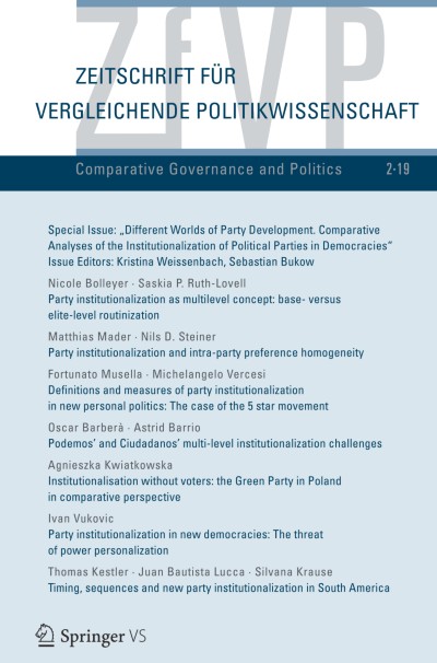 Zeitschrift für Vergleichende Politikwissenschaft 2/2019