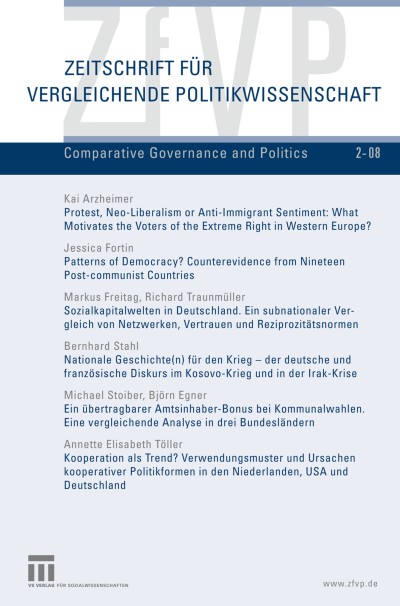 Zeitschrift für Vergleichende Politikwissenschaft 2/2008