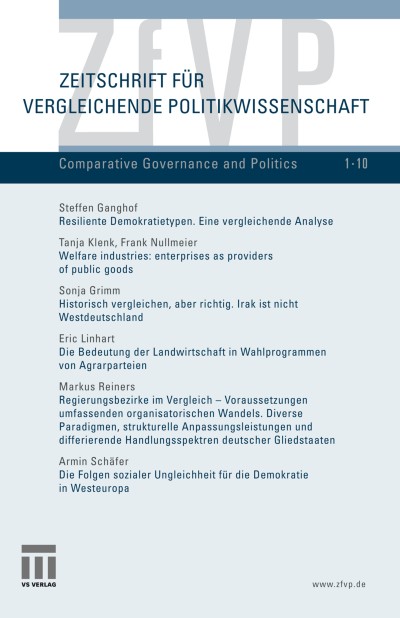 Zeitschrift für Vergleichende Politikwissenschaft 1/2010