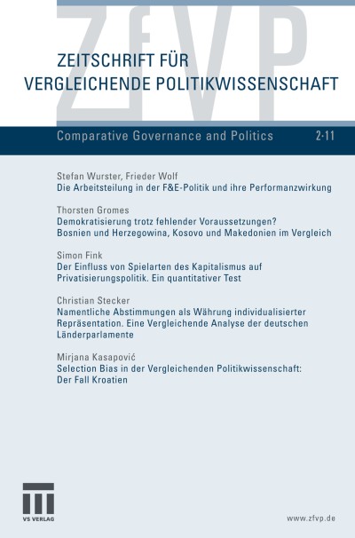Zeitschrift für Vergleichende Politikwissenschaft 2/2011