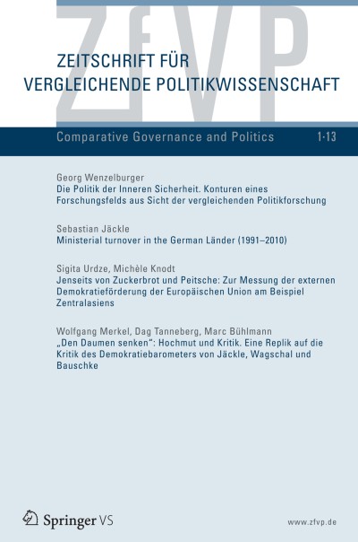 Zeitschrift für Vergleichende Politikwissenschaft 1/2013