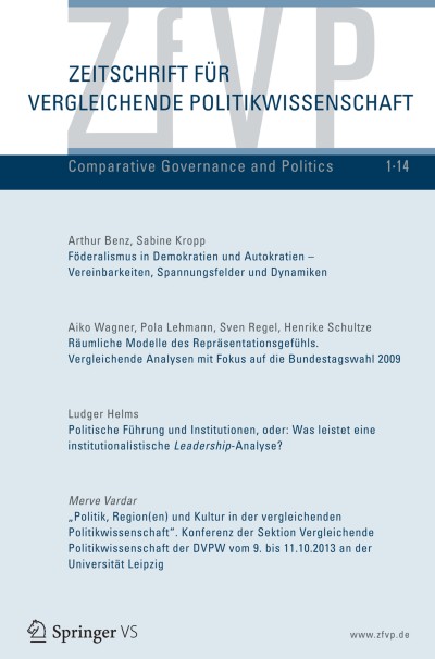 Zeitschrift für Vergleichende Politikwissenschaft 1/2014