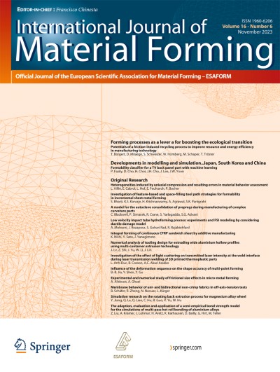 International Journal of Material Forming 6/2023