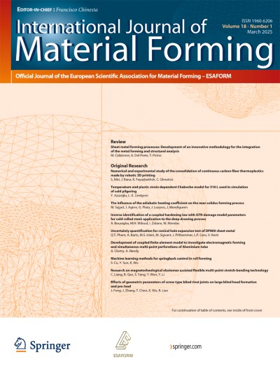 International Journal of Material Forming 1/2025