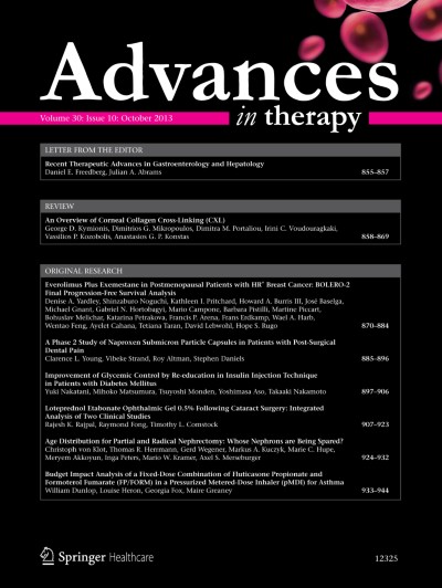 Advances in Therapy 10/2013