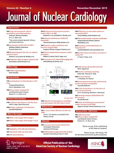 Link to Journal Journal of Nuclear Cardiology