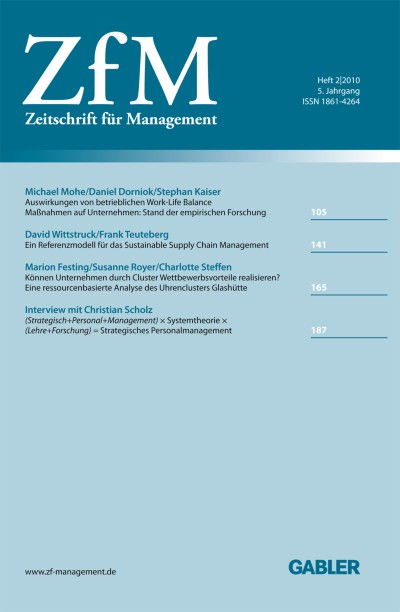 Zeitschrift für Management 2/2010