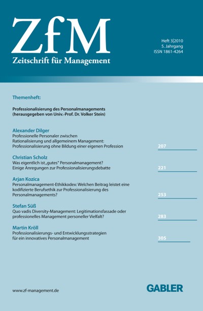 Zeitschrift für Management 3/2010
