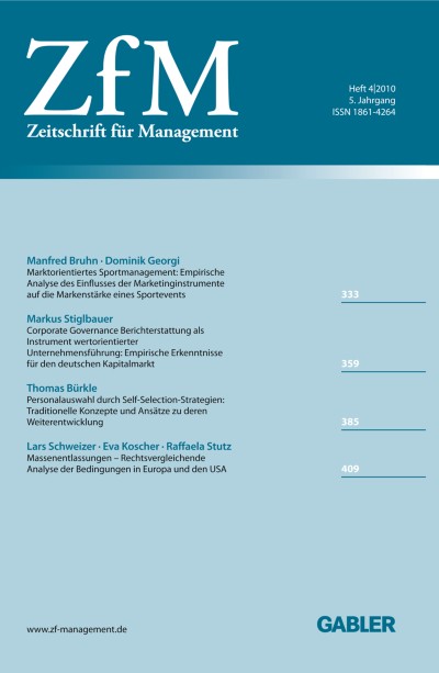 Zeitschrift für Management 4/2010