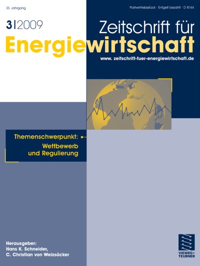 Zeitschrift für Energiewirtschaft 3/2009