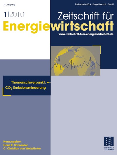 Zeitschrift für Energiewirtschaft 1/2010