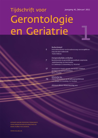 Tijdschrift voor Gerontologie en Geriatrie 1/2011