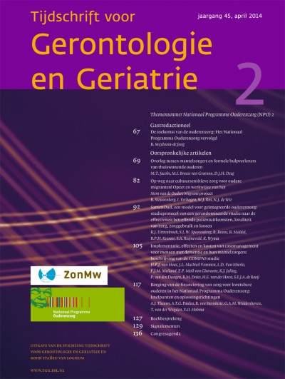 Tijdschrift voor Gerontologie en Geriatrie 2/2014