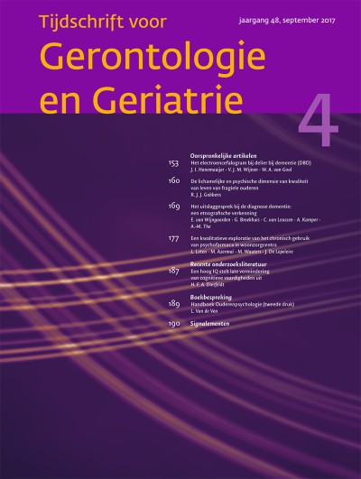 Tijdschrift voor Gerontologie en Geriatrie 4/2017