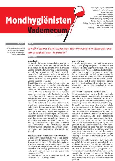 Mondhygienisten vademecum 10/2013