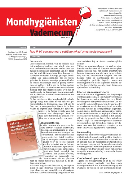 Mondhygienisten vademecum 2/2014
