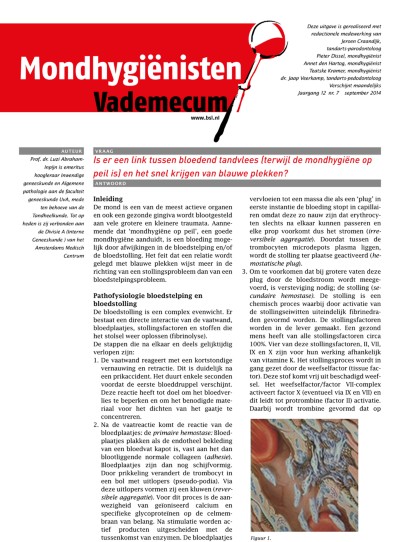 Mondhygienisten vademecum 7/2014