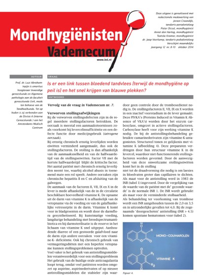 Mondhygienisten vademecum 8/2014