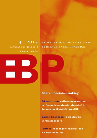 Nederlands Tijdschrift voor Evidence Based Practice 3/2015