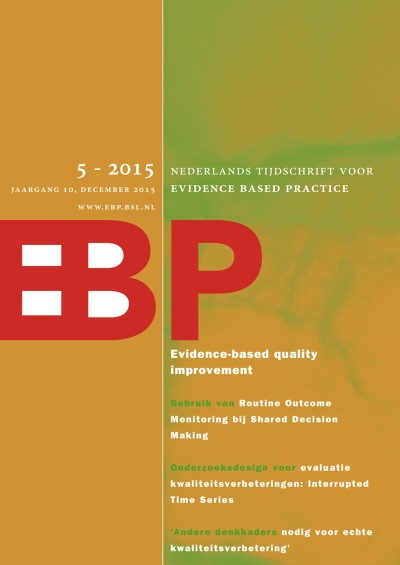 Nederlands Tijdschrift voor Evidence Based Practice 5/2015