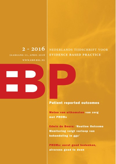 Nederlands Tijdschrift voor Evidence Based Practice 2/2016