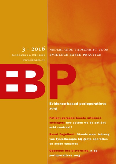Nederlands Tijdschrift voor Evidence Based Practice 3/2016