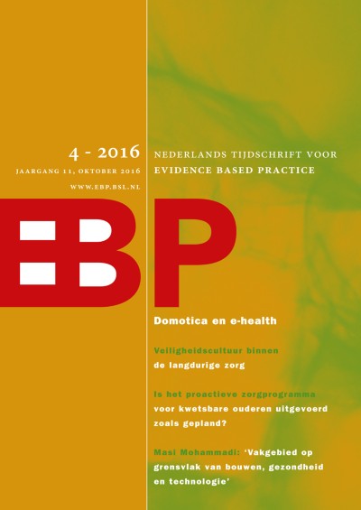 Nederlands Tijdschrift voor Evidence Based Practice 4/2016